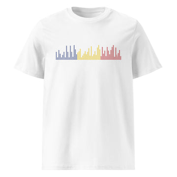 Romania Music Graphic Equalizer - organic cotton t-shirt (Unisex)