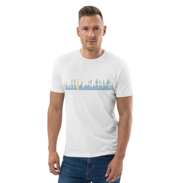 Sweden Music Graphic Equalizer - organic cotton t-shirt (Unisex)