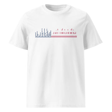 USA Music Graphic Equalizer - organic cotton t-shirt (Unisex)