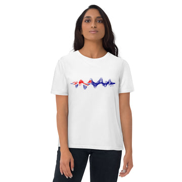 Australia 3D Music Soundwave - organic cotton t-shirt (Unisex)