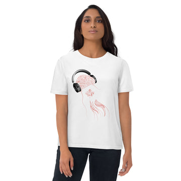 Canada Jellyfish DJ with Headphones - organic cotton t-shirt (Unisex)