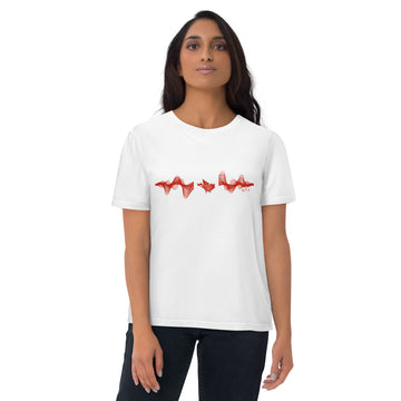 Canada 3D Music Soundwave - organic cotton t-shirt (Unisex)