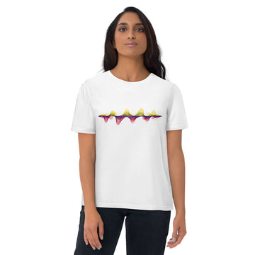 Colombia 3D Music Soundwave - organic cotton t-shirt (Unisex)