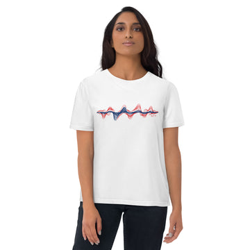 Norway 3D Music Soundwave - organic cotton t-shirt (Unisex)