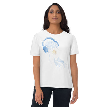 Argentina Jellyfish DJ with Headphones - organic cotton t-shirt (Unisex)