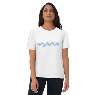 Argentina 3D Music Soundwave - organic cotton t-shirt (Unisex)