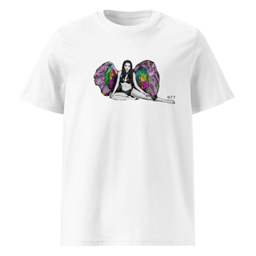Winged Angel with Headphones - Women's organic cotton t-shirt