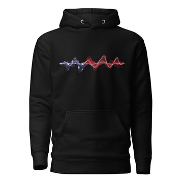 USA 3D Music Soundwave (v2) - Essential Hoodie (Unisex)