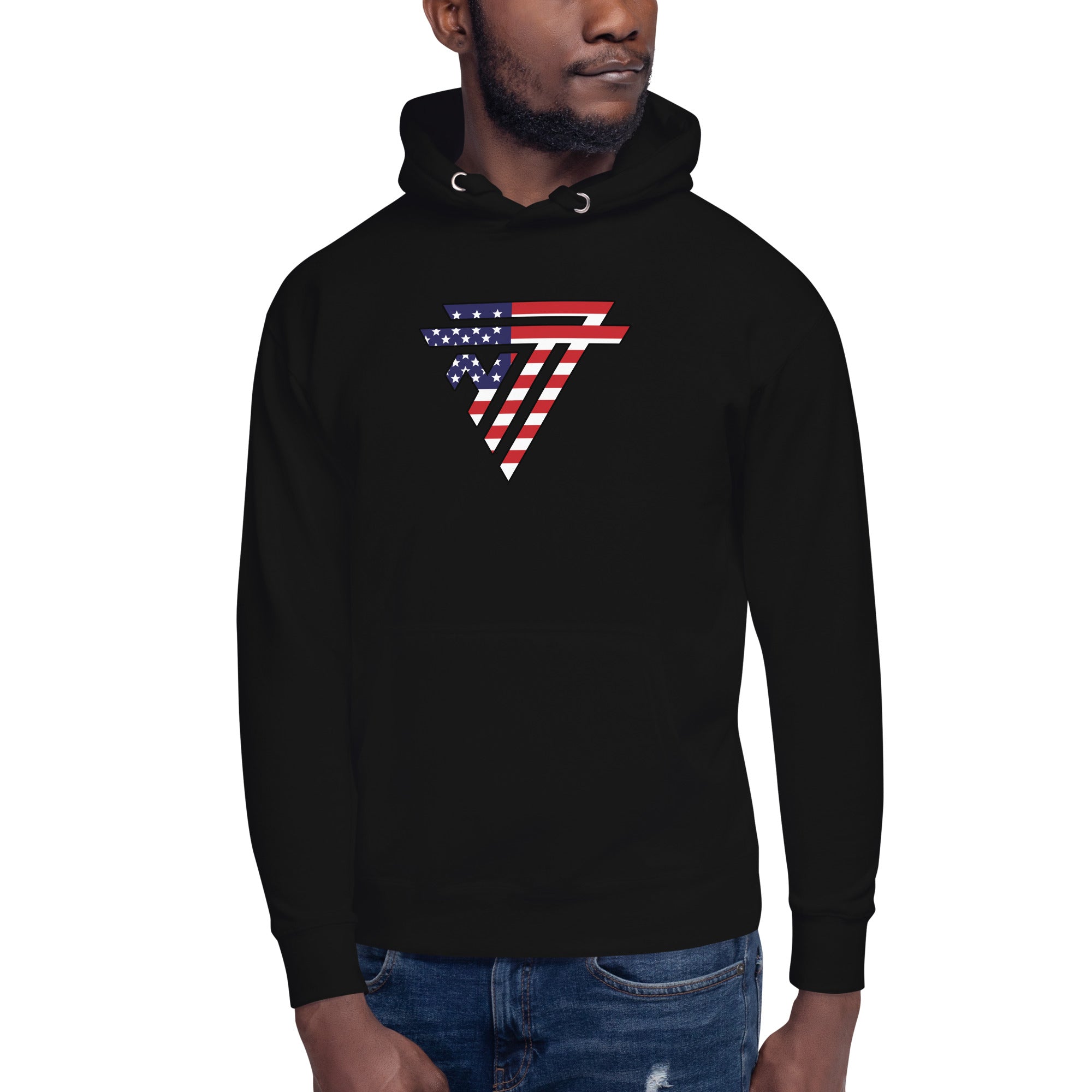 USA Superhero Fashion Chest Logo - Essential Hoodie (Unisex)