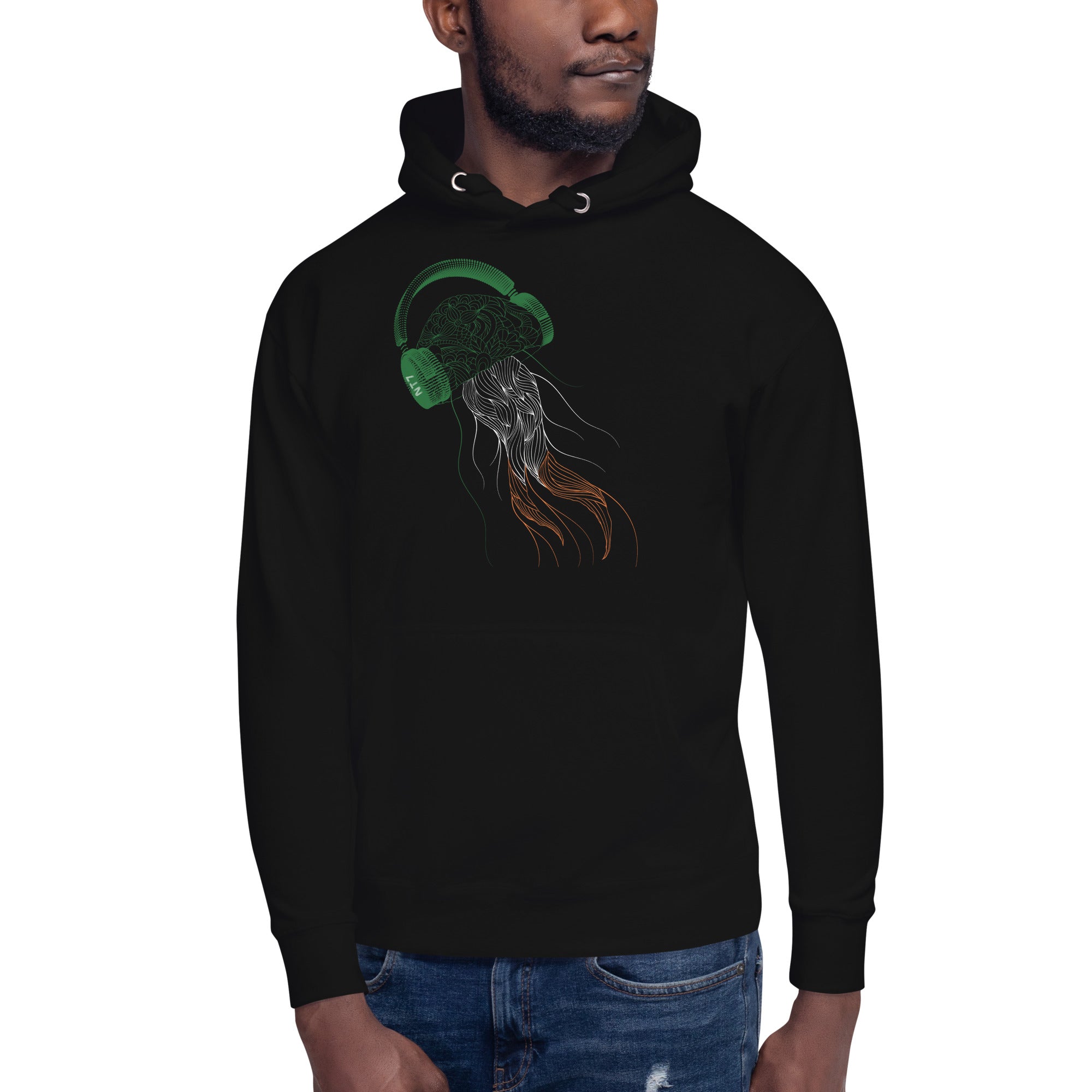 Ireland Jellyfish DJ with Headphones - Essential Hoodie (Unisex)