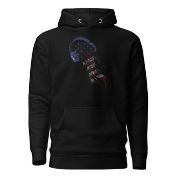 USA Jellyfish DJ with Headphones - Essential Hoodie (Unisex)