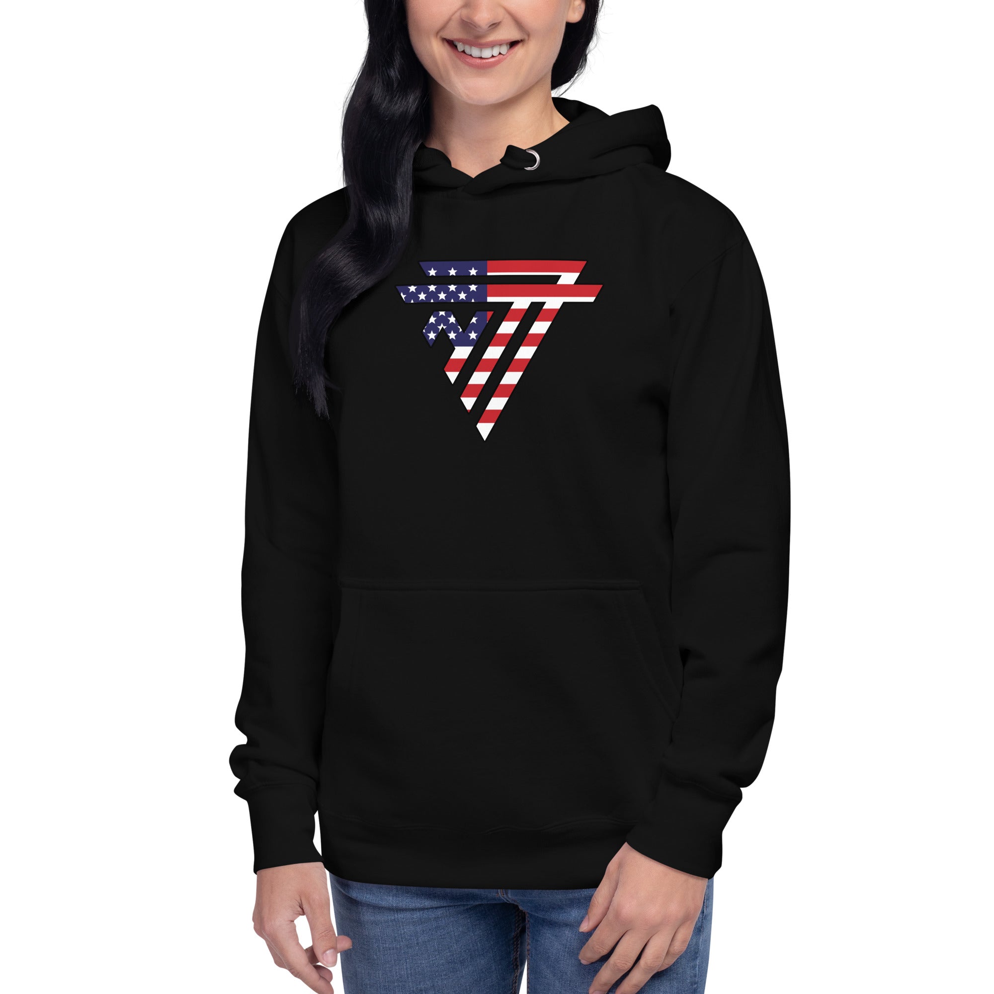 USA Superhero Fashion Chest Logo - Essential Hoodie (Unisex)