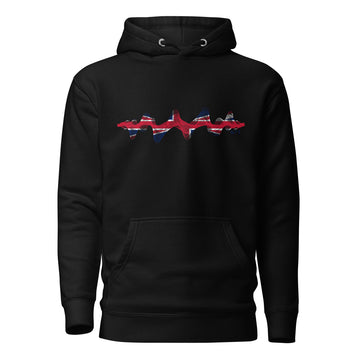 Great Britain 3D Music Soundwave - Essential Hoodie (Unisex)