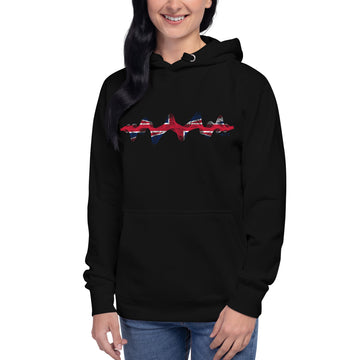 Great Britain 3D Music Soundwave - Essential Hoodie (Unisex)