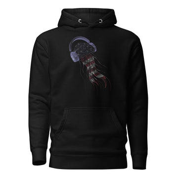 USA Jellyfish DJ with Headphones - Essential Hoodie (Unisex)