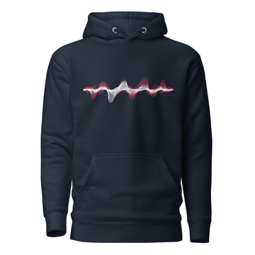 Denmark 3D Music Soundwave - Essential Hoodie (Unisex)