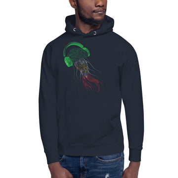 Iran Jellyfish DJ with Headphones - Essential Hoodie (Unisex)