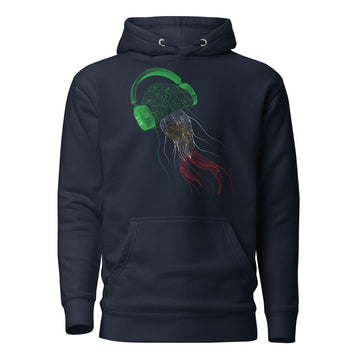 Iran Jellyfish DJ with Headphones - Essential Hoodie (Unisex)