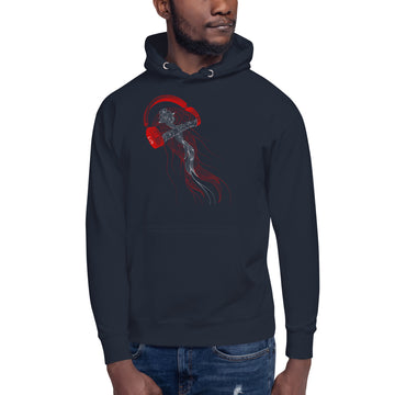 Denmark Jellyfish DJ with Headphones - Essential Hoodie (Unisex)