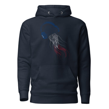 France Jellyfish DJ with Headphones - Essential Hoodie (Unisex)