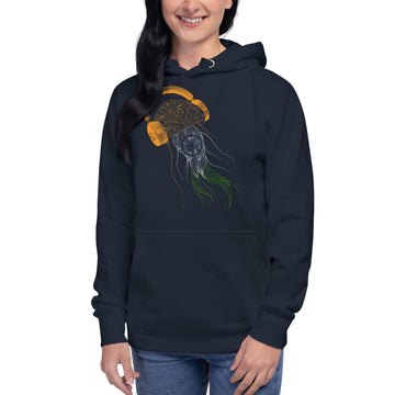 India Jellyfish DJ with Headphones - Essential Hoodie (Unisex)