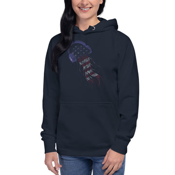 USA Jellyfish DJ with Headphones - Essential Hoodie (Unisex)
