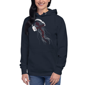 England Jellyfish DJ with Headphones - Essential Hoodie (Unisex)