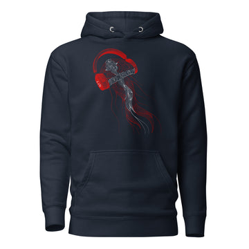 Denmark Jellyfish DJ with Headphones - Essential Hoodie (Unisex)