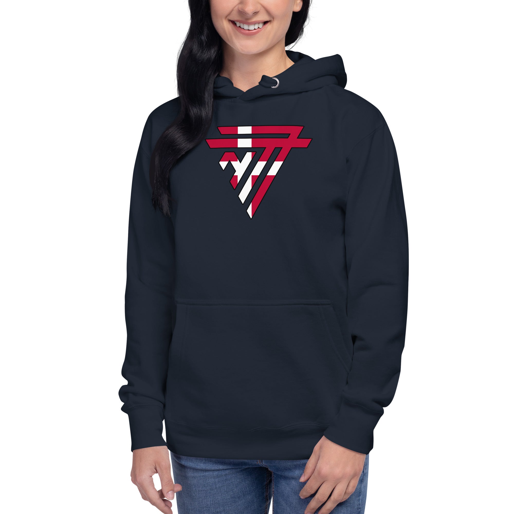 Denmark Superhero Fashion Chest Logo - Essential Hoodie (Unisex)