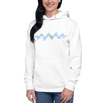 Argentina 3D Music Soundwave - Unisex Premium Hoodie