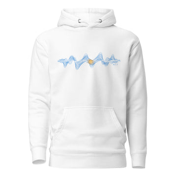 Argentina 3D Music Soundwave - Unisex Premium Hoodie