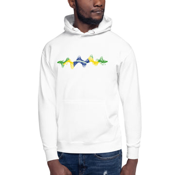 Brazil 3D Music Soundwave (v1) - Essential Hoodie (Unisex)