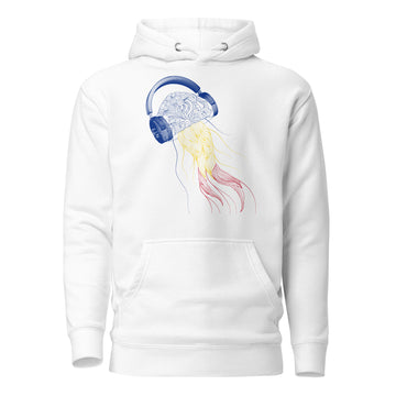 Romania Jellyfish DJ with Headphones - Essential Hoodie (Unisex)