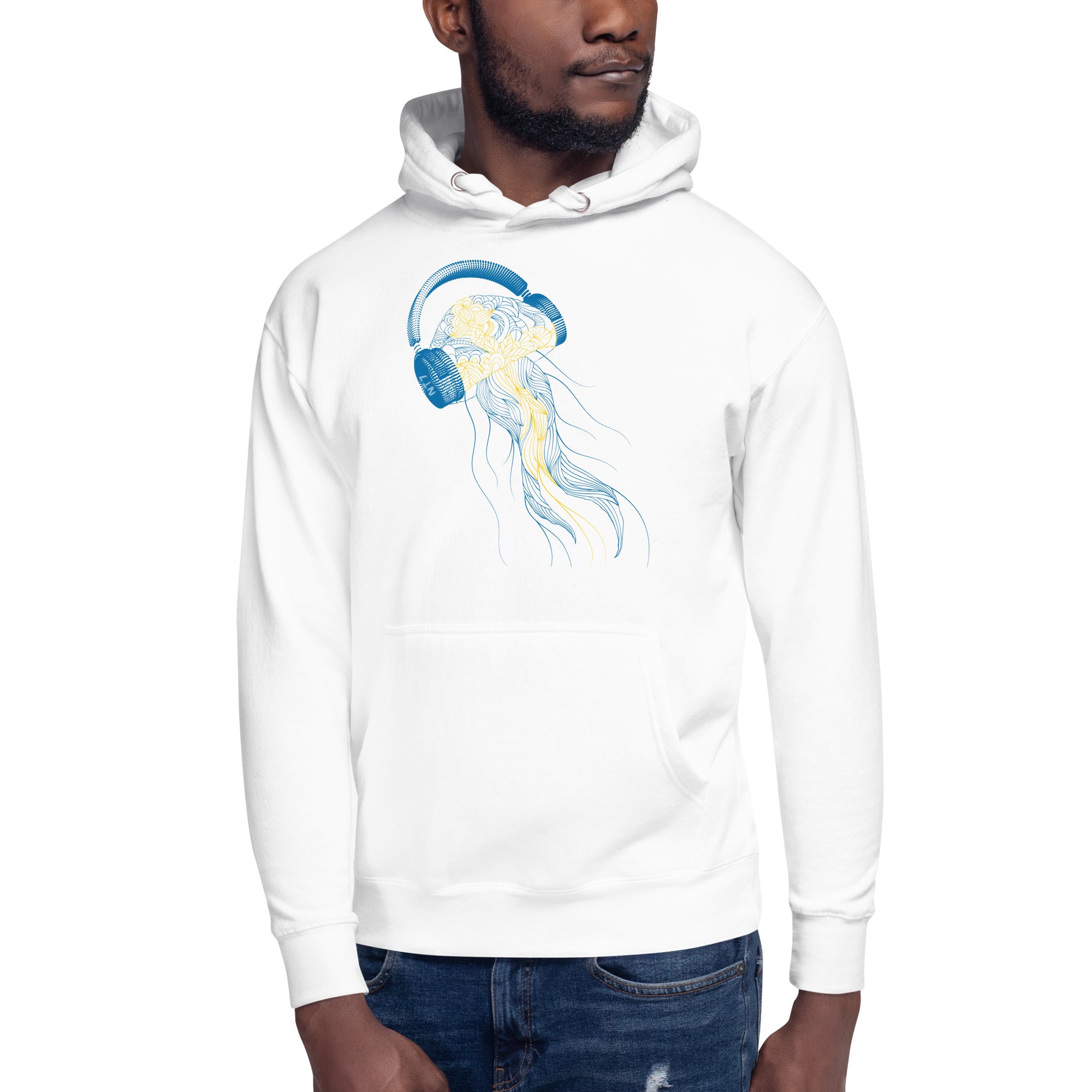 Sweden Jellyfish DJ with Headphones - Essential Hoodie (Unisex)