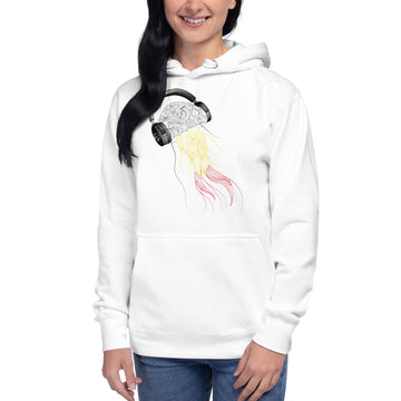 Belgium Jellyfish DJ with Headphones - Essential Hoodie (Unisex)