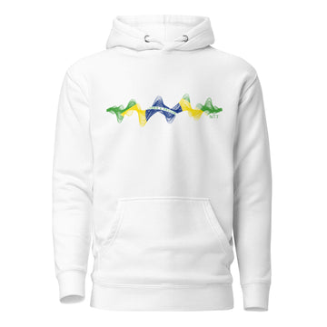 Brazil 3D Music Soundwave (v1) - Essential Hoodie (Unisex)