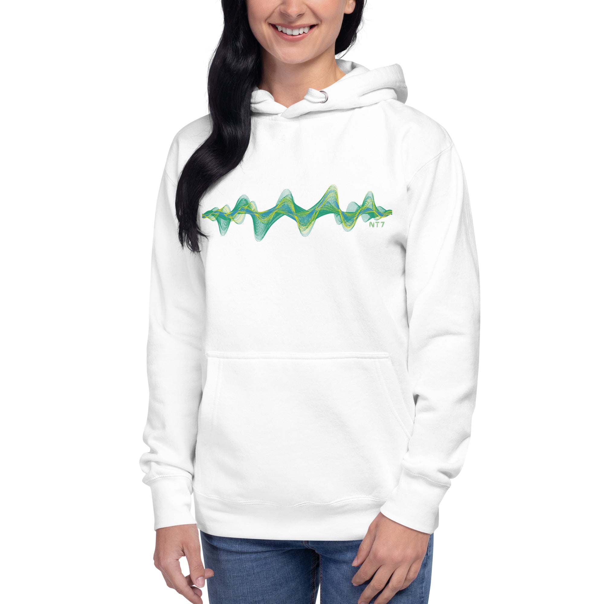 Brazil 3D Music Soundwave (v2) - Essential Hoodie (Unisex) DTG printing