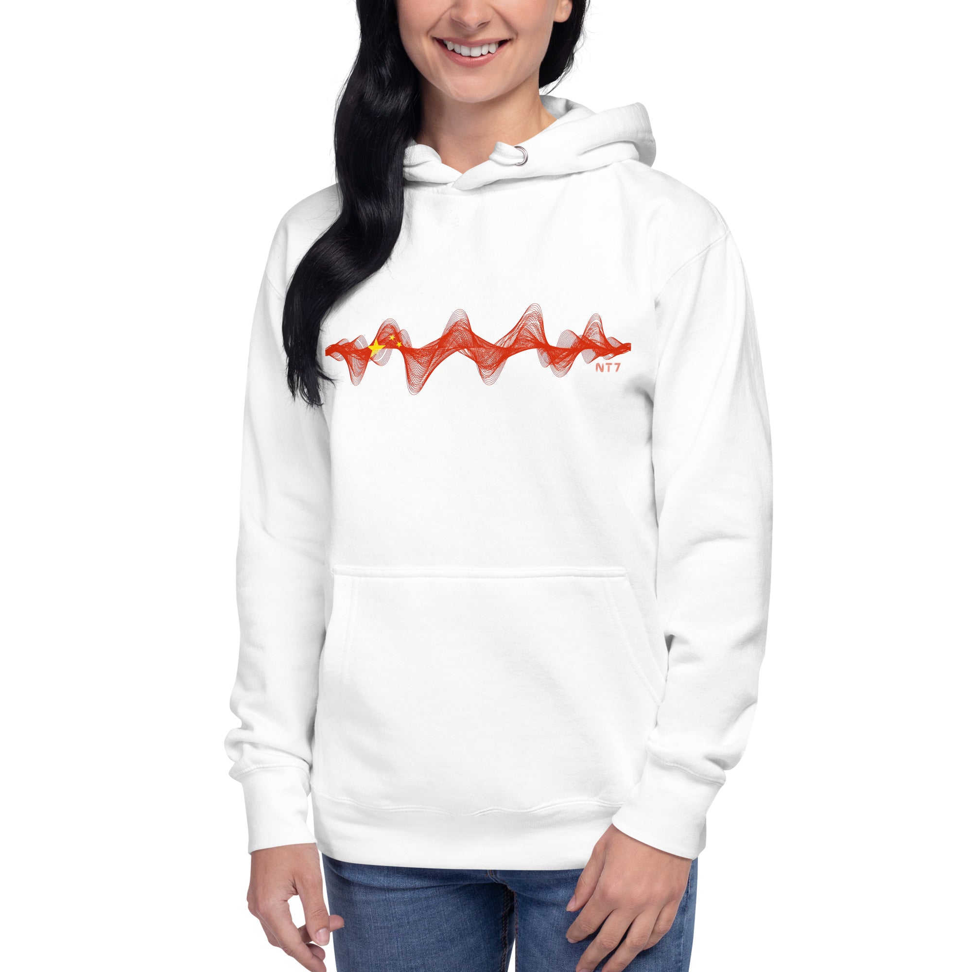 China 3D Music Soundwave - Essential Hoodie (Unisex)