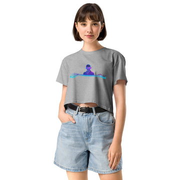 VR Man with Headphones - Women's Crop Top