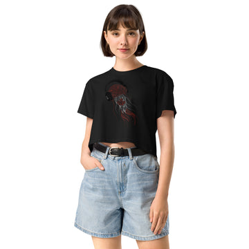 Canada Jellyfish DJ with Headphones - Women’s crop top