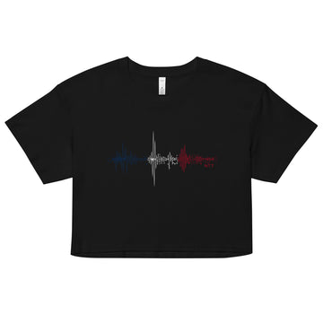 France Pulse Music Soundwave - Women’s crop top