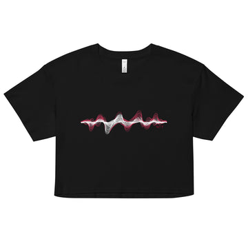 Denmark 3D Music Soundwave - Women’s crop top