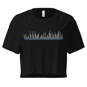 Argentina Music Graphic Equalizer - Women’s crop top