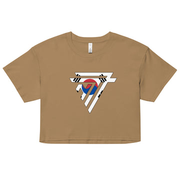 South Korea Superhero Fashion Chest Logo - Women’s crop top