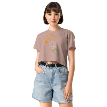 India Jellyfish DJ with Headphones - Women’s crop top