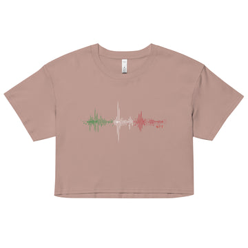 Italy Pulse Music Soundwave - Women’s crop top