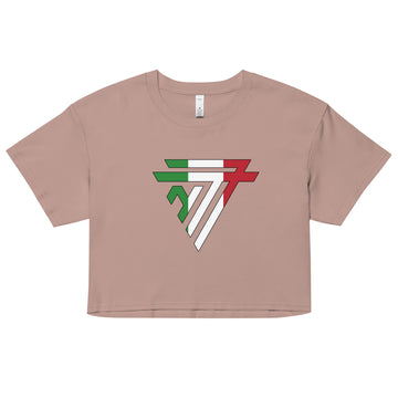 Italy Superhero Fashion Chest Logo - Women’s crop top