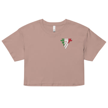 Italy Fashion Chest Logo - Women’s crop top