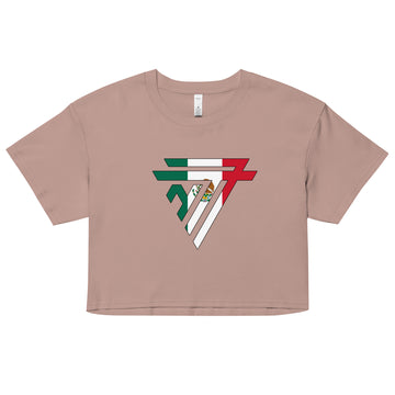 Mexico Superhero Fashion Chest Logo - Women’s crop top