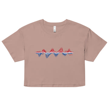 Netherlands 3D Music Soundwave - Women’s crop top